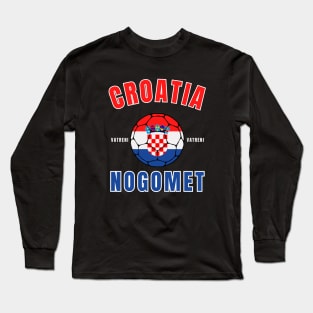 Croatia Nogomet Long Sleeve T-Shirt